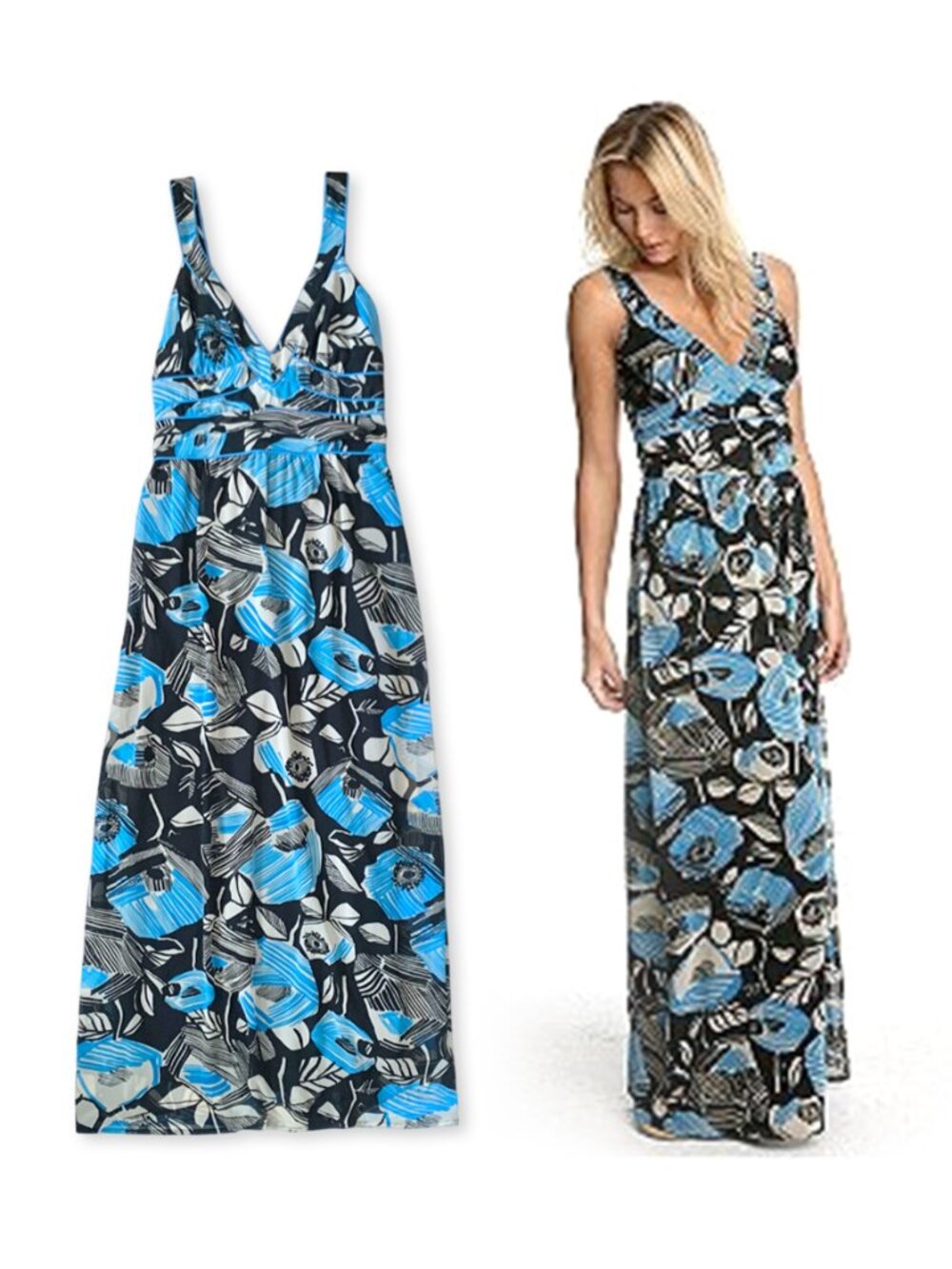 Urban Outfitters Kimchi & Blue Maxi Floral Tropical Sun Dress Wedding Guest